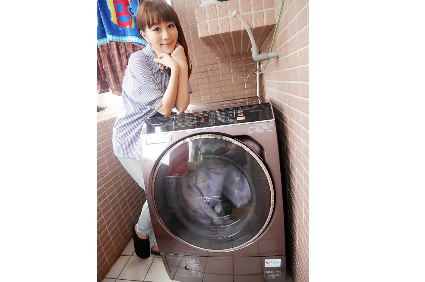 忙碌媽咪的洗衣神器♥Panasonic  NA-V168BDH滾筒洗衣機♥比你還聰明的ECONAVI智慧節能科技(≧∀≦)